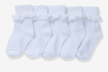 5er-Pack Socken Baby Mädchen pack weiß