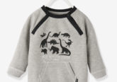 Baby Sweatshirt für Jungen grau meliert