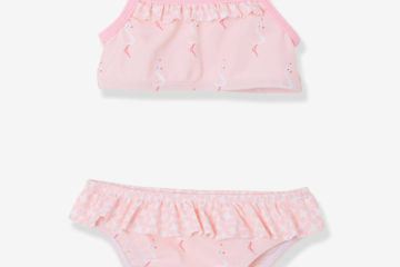 Bikini für Baby Mädchen rosa bedruckt