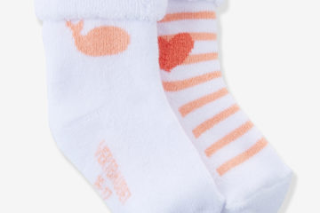 Bio-Kollektion: 2er-Pack Socken für Babys pack koralle