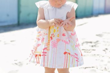 Volant-Kleid für Baby Mädchen bedruckt