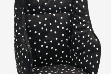 Weiches Sitzkissen für Hochstühle schwarz bedruckt von vertbaudet