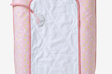 Wickeltischauflage fürs Babyzimmer rosa tupfen von vertbaudet