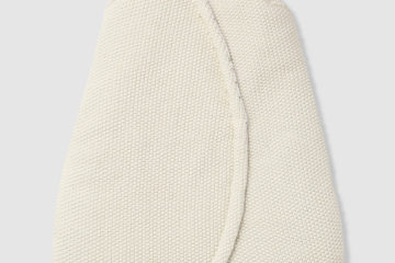 Ärmelloser Schlafsack aus Strick creme Größe 85Cm von vertbaudet